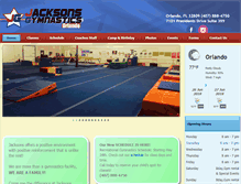 Tablet Screenshot of jacksonsgymnasticsorlando.com
